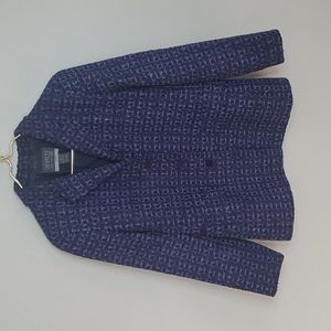 Lafayette 148 Purple Wool Blend Blazer Size 6 Petite